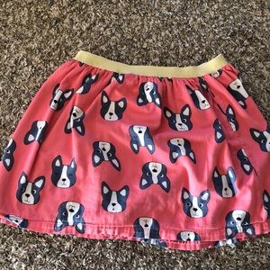 French bulldog skirt with gold lacing.It is 13-14